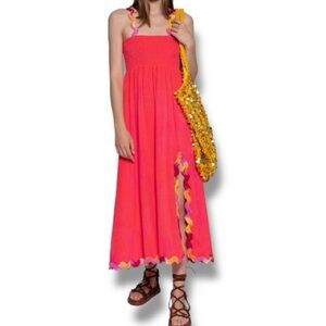 Sundress Tina Long Terry Dress in Fuchsia Size XL/XXL NWT